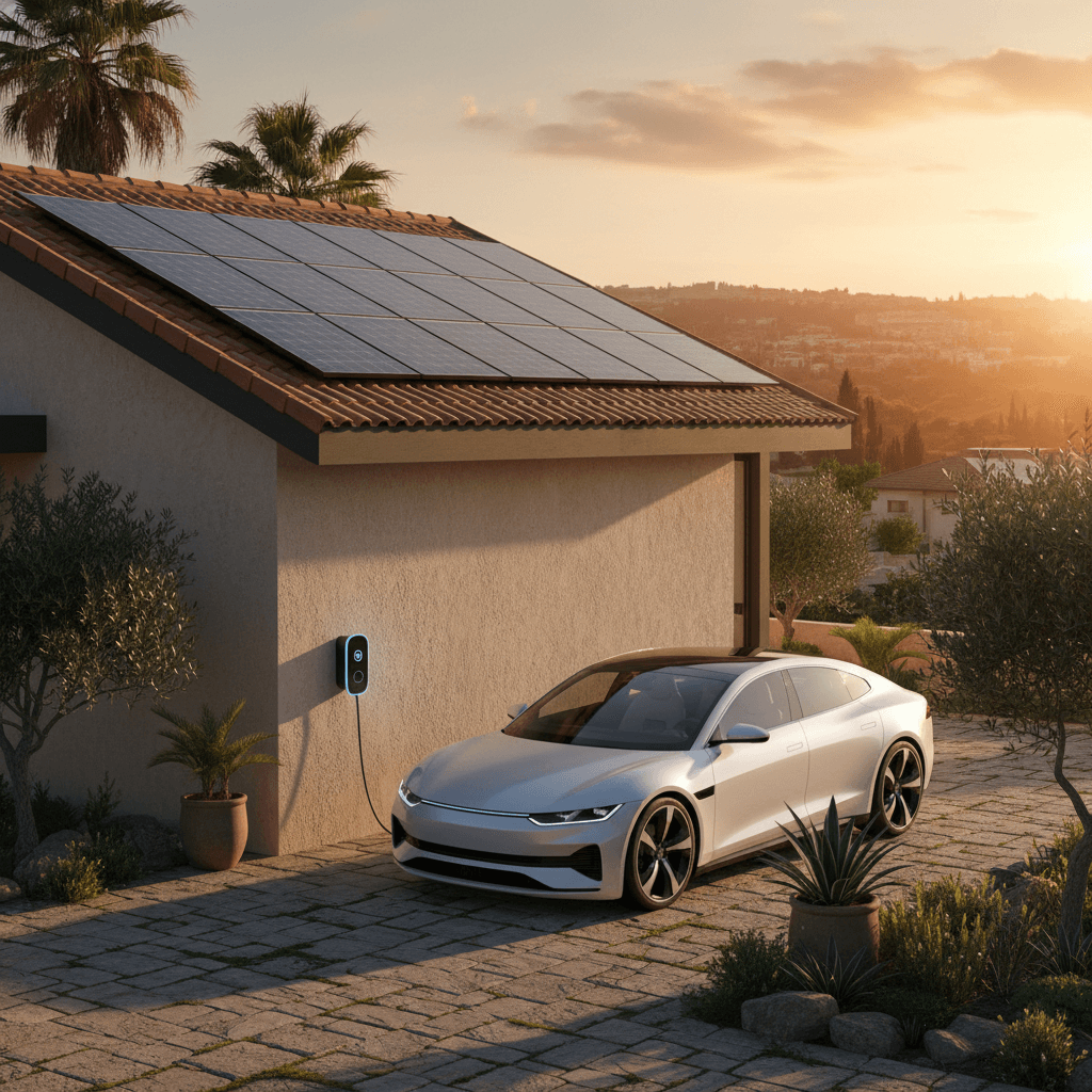 טעינת רכב חשמלי מאנרגיה סולארית: המדריך המלא